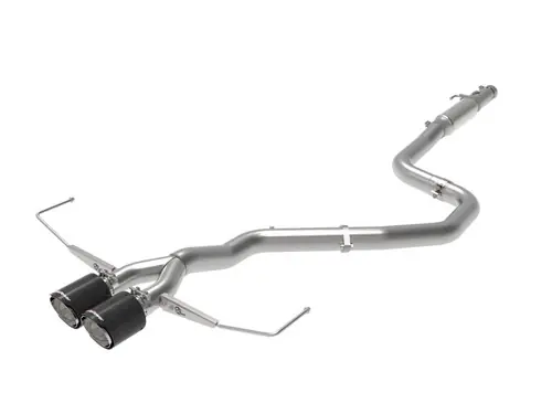 Holiday Sale aFe Takeda Exhaust Cat-Back 19-20 Hyundai Veloster 304SS Carbon Fiber Dual Tips Exhaust - 49-37011-C