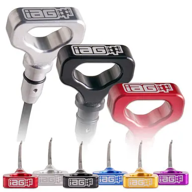 Fan Favorite IAG Dipstick With Billet Anodized Handle For 2015-21 WRX & 2014-18 Forester 2.0L