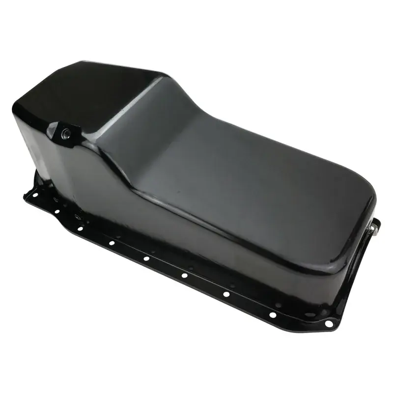 RTS RTS Oil Pan Sump Steel Black Finish Replacement SB Chev Holden 1-Piece Rear main Driver Side Dipstick Brand New