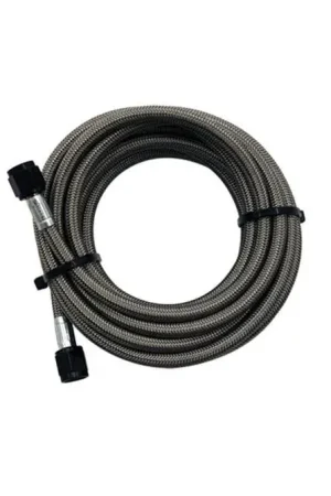 Bargain Snow Performance Stainless Steel Braided Water Methanol Line 4AN 15ft