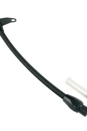 Grab Now Proflow Transmission Dipstick Braided Stainless Black Billet Handle Bellhousing Mount GM Powerglide