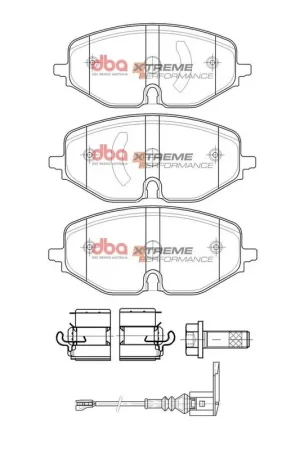 Shop Now Disc Brakes Australia DBA DB15091XP Xtreme Performance Brake Pad Set