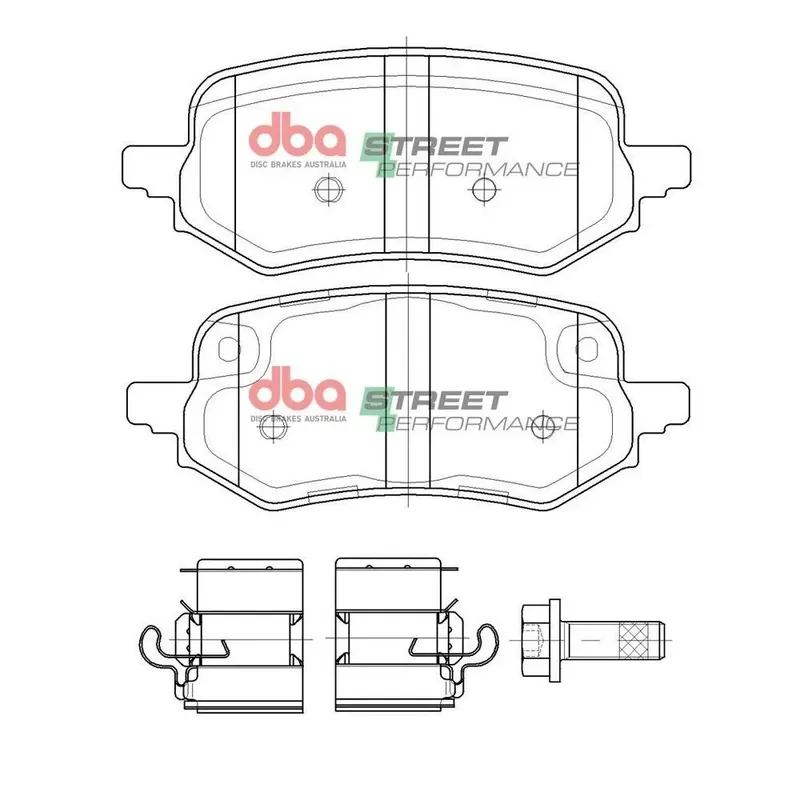 Disc Brakes Australia DBA DB15098SP Street Performance Brake Pad Set Flash Sale