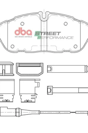 Disc Brakes Australia DBA DB15112SP Street Performance Brake Pad Set Fan Favorite