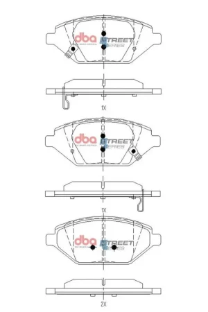 Disc Brakes Australia DBA DB15140SS Street Series Brake Pad Set Limited Edition