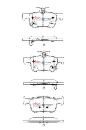 Disc Brakes Australia DBA DB15152SS Street Series Brake Pad Set Original