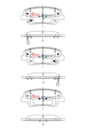 Disc Brakes Australia DBA DB15157SS Street Series Brake Pad Set Final Sale