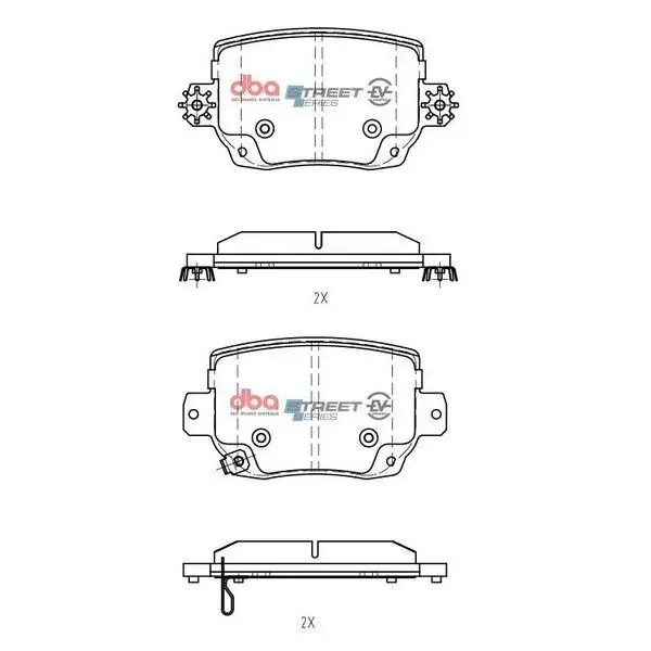 Disc Brakes Australia DBA DB15161SSEV SSEV Street Series Brake Pad Set Best Choice