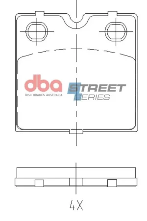 Disc Brakes Australia DBA DB15163SS Street Series Brake Pad Set Limited Edition