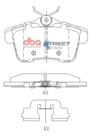 Disc Brakes Australia DBA DB15167SS Street Series Brake Pad Set Save Now