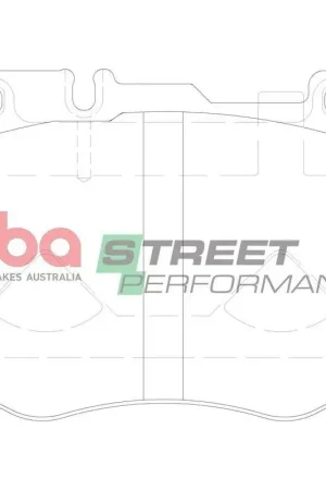 Disc Brakes Australia DBA DB15182SP Street Performance Brake Pad Set Flash Sale