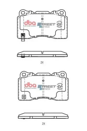 Handmade Disc Brakes Australia DBA DB1678SSEV SSEV Street Series Brake Pad Set