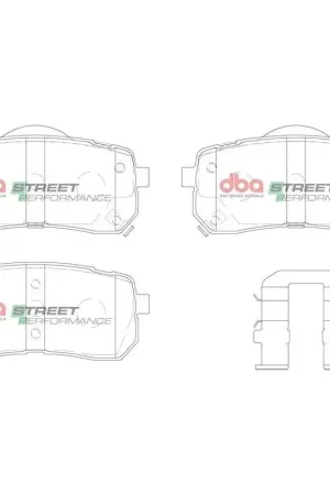 Disc Brakes Australia DBA DB1957SP Street Performance Brake Pad Set New Release