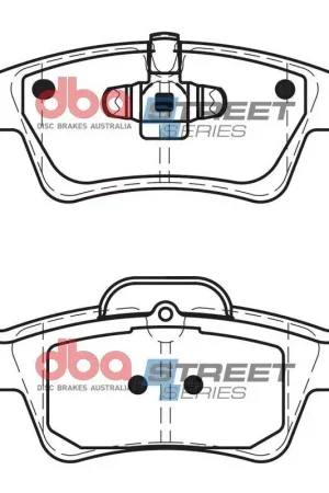 Disc Brakes Australia DBA DB2049SS Street Series Brake Pad Set Warranty Included