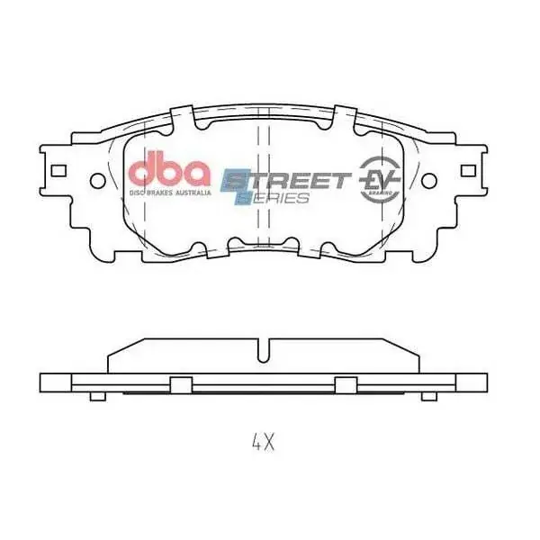 No Minimum Order Disc Brakes Australia DBA DB2419SSEV SSEV Street Series Brake Pad Set