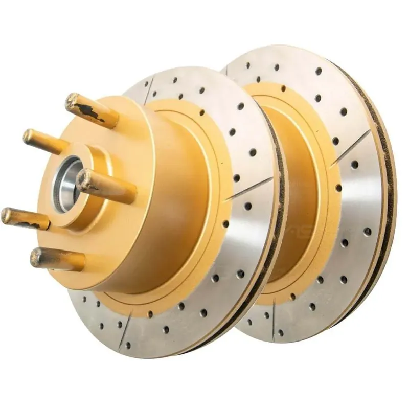 Direct From Factory Disc Brakes Australia DBA DBA015X Street Series X Gold Cross-Drilled Brake Disc Rotor Pair 270mm