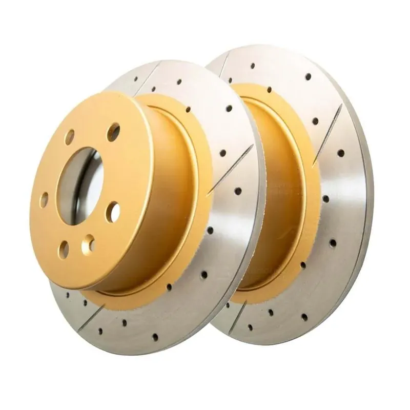 Disc Brakes Australia DBA DBA111BX Street Series X Gold Cross-Drilled Brake Disc Rotor Pair 287mm Discount