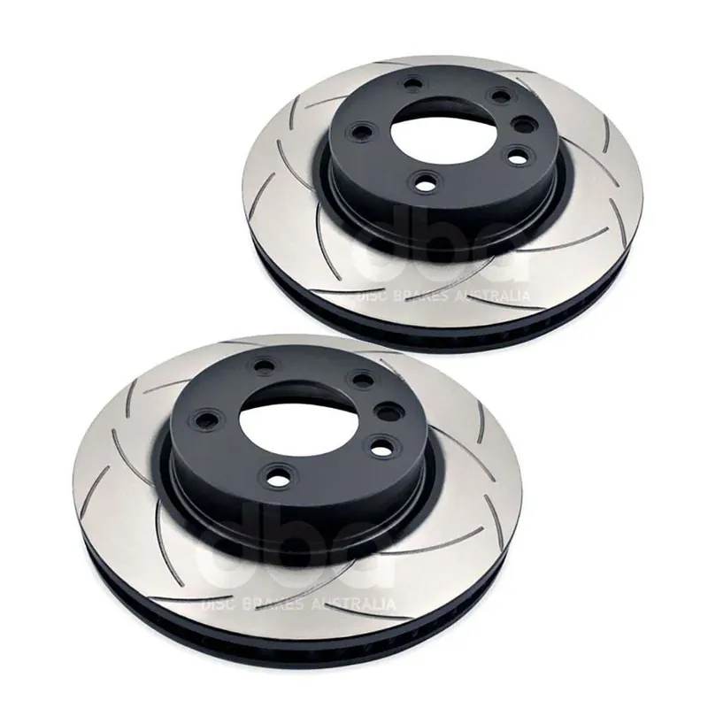 Disc Brakes Australia DBA DBA2244X Street Series X Gold Cross-Drilled Brake Disc Rotor Pair 330mm Money Back Guarantee