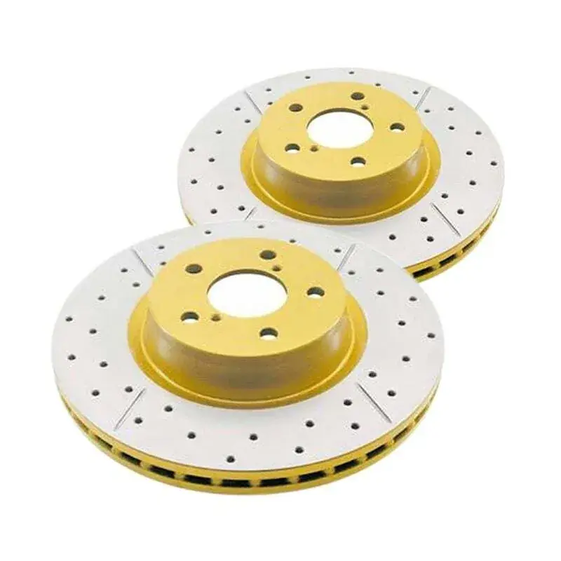 Disc Brakes Australia DBA DBA2247X Street Series X Gold Cross-Drilled Brake Disc Rotor Pair 294mm Top Pick