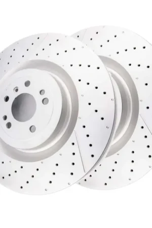 Disc Brakes Australia DBA DBA3360EXDS Street Series Cross-Drilled & Slotted En-Shield Brake Disc Rotor Pair 390mm Genuine