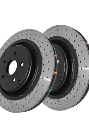 Disc Brakes Australia DBA DBA42065XD 4000 Series Cross-Drilled & Dimpled Brake Disc Rotor Pair 367mm Viral