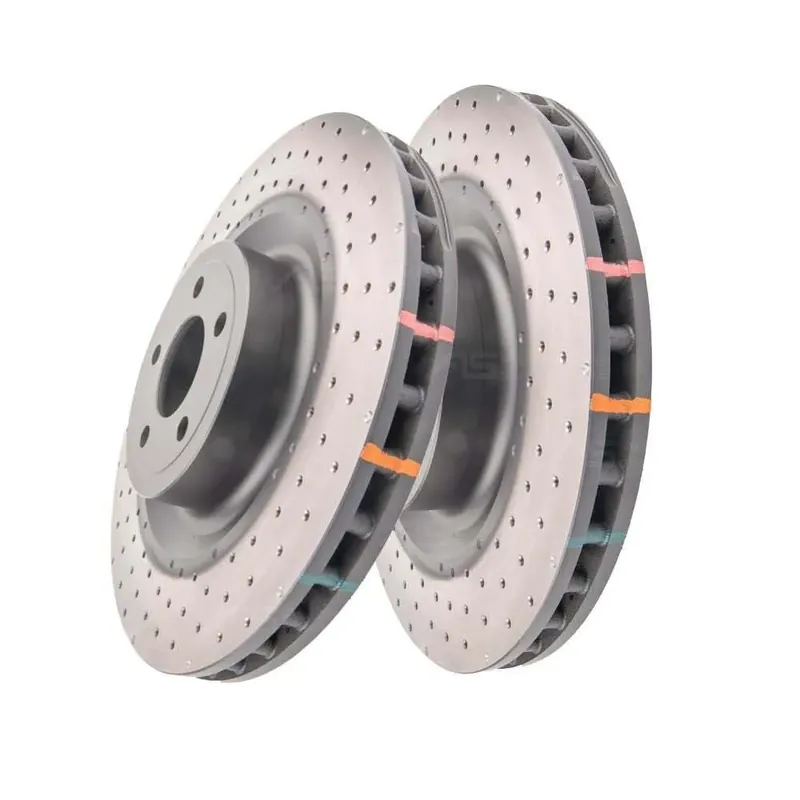 Crafted Disc Brakes Australia DBA DBA42166XD 4000 Series Cross-Drilled & Dimpled Brake Disc Rotor Pair 380mm