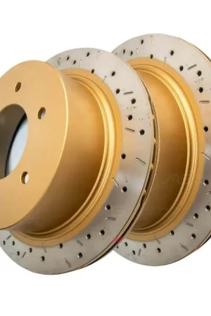 Instant Buy Disc Brakes Australia DBA DBA42215XS 4000 Series Cross-Drilled & Slotted Brake Disc Rotor Pair 315mm