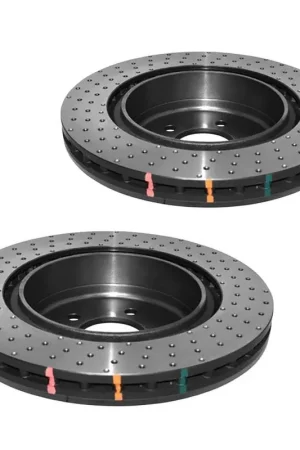 Hot Picks Disc Brakes Australia DBA DBA42361XD 4000 Series Cross-Drilled & Dimpled Brake Disc Rotor Pair 332mm