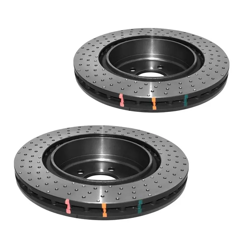 Hot Picks Disc Brakes Australia DBA DBA42361XD 4000 Series Cross-Drilled & Dimpled Brake Disc Rotor Pair 332mm
