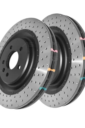 Disc Brakes Australia DBA DBA42363XD 4000 Series Cross-Drilled & Dimpled Brake Disc Rotor Pair Money Back Guarantee