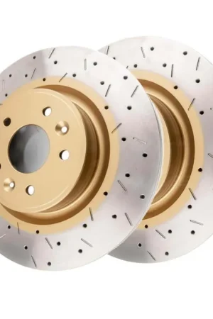 Luxury Disc Brakes Australia DBA DBA42366XS 4000 Series Cross-Drilled & Slotted Brake Disc Rotor Pair 340mm