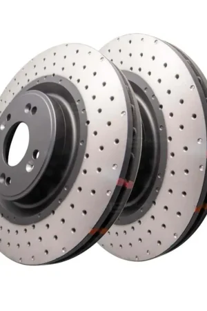 Special Discount Disc Brakes Australia DBA DBA42482XD 4000 Series Cross-Drilled & Dimpled Brake Disc Rotor Pair