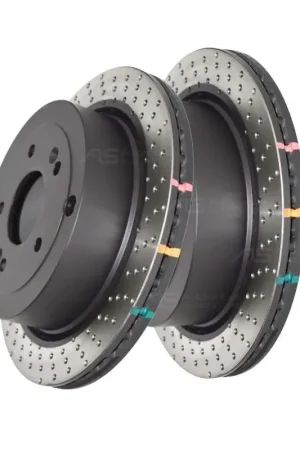 Disc Brakes Australia DBA DBA42483XD 4000 Series Cross-Drilled & Dimpled Brake Disc Rotor Pair 302mm Money Back Guarantee