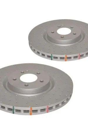 Last Chance Disc Brakes Australia DBA DBA42699XD 4000 Series Cross-Drilled & Dimpled Brake Disc Rotor Pair 330mm