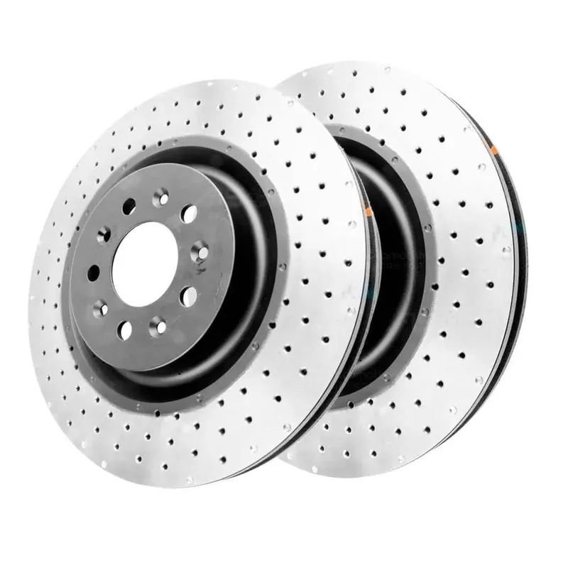 Disc Brakes Australia DBA DBA42767XD 4000 Series Cross-Drilled & Dimpled Brake Disc Rotor Pair 355mm Express Delivery