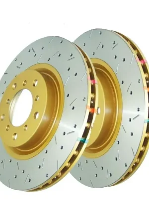 Sale Disc Brakes Australia DBA DBA42850XS 4000 Series Cross-Drilled & Slotted Brake Disc Rotor Pair 324mm