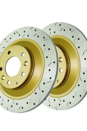 Disc Brakes Australia DBA DBA42961XS 4000 Series Cross-Drilled & Slotted Brake Disc Rotor Pair 314mm Express Delivery