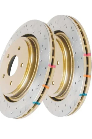 Trusted Brand Disc Brakes Australia DBA DBA42991XS 4000 Series Cross-Drilled & Slotted Brake Disc Rotor Pair 330mm