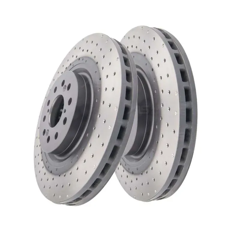 Exclusive Disc Brakes Australia DBA DBA43700XD 4000 Series Cross-Drilled & Dimpled Brake Disc Rotor Pair 350mm