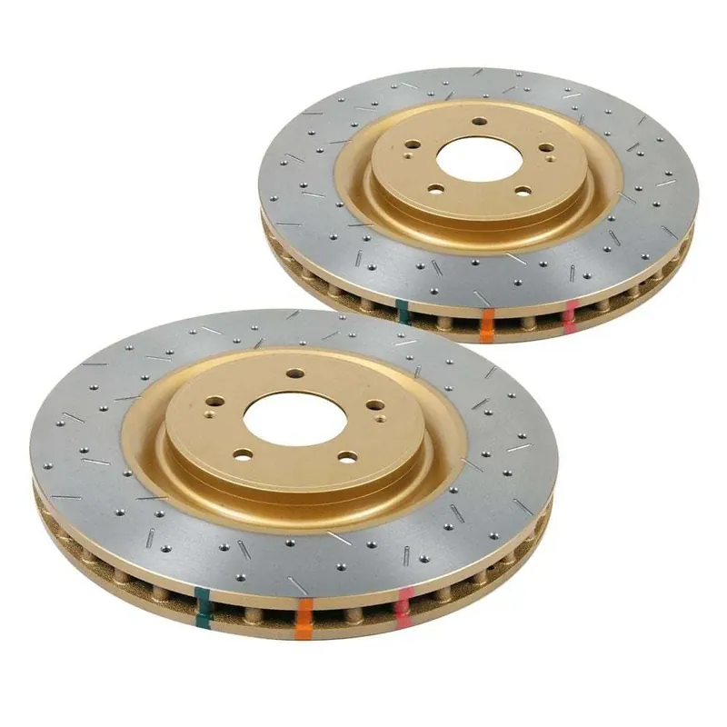 Handmade Disc Brakes Australia DBA DBA43701XD 4000 Series Cross-Drilled & Dimpled Brake Disc Rotor Pair 304.5mm