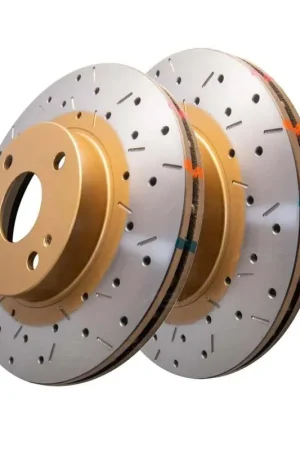 Must Have Disc Brakes Australia DBA DBA4538XS 4000 Series Cross-Drilled & Slotted Brake Disc Rotor Pair 255mm