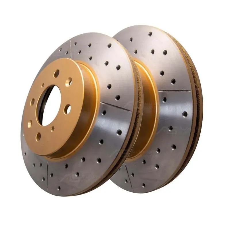 Bargain Disc Brakes Australia DBA DBA474X Street Series X Gold Cross-Drilled Brake Disc Rotor Pair 262mm