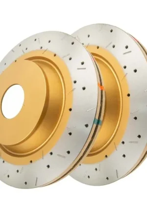 Original Disc Brakes Australia DBA DBA47820XS 4000 Series Cross-Drilled & Slotted Brake Disc Rotor Pair