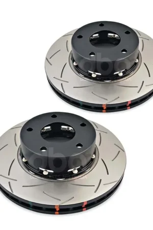 Disc Brakes Australia DBA DBA5040BLKXS 5000 Series Cross-Drilled & Slotted Brake Disc Rotor Pair Black Hat 296mm Limited Time