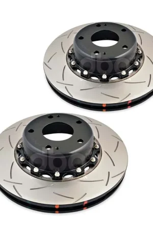 Disc Brakes Australia DBA DBA5046BLKXS 5000 Series Cross-Drilled & Slotted Brake Disc Rotor Pair Black Hat 328mm Luxury