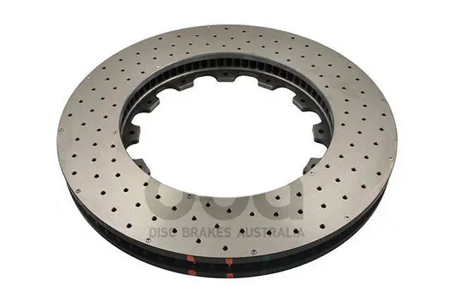 Direct From Manufacturer Disc Brakes Australia DBA DBA52068.1RXD 5000 Series Cross-Drilled & Dimpled Brake Disc Floating Rotor Single Right 390mm