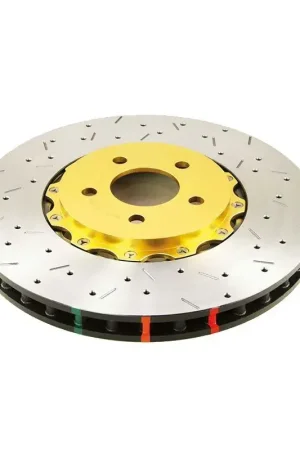 Warranty Included Disc Brakes Australia DBA DBA52068BLKRXS 5000 Series Cross-Drilled & Slotted Brake Disc Rotor Single Right Black Hat 390mm