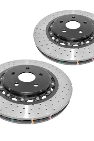 Disc Brakes Australia DBA DBA52072BLKXD 5000 Series Cross-Drilled & Dimpled Brake Disc Rotor Pair Black Hat Secure Checkout