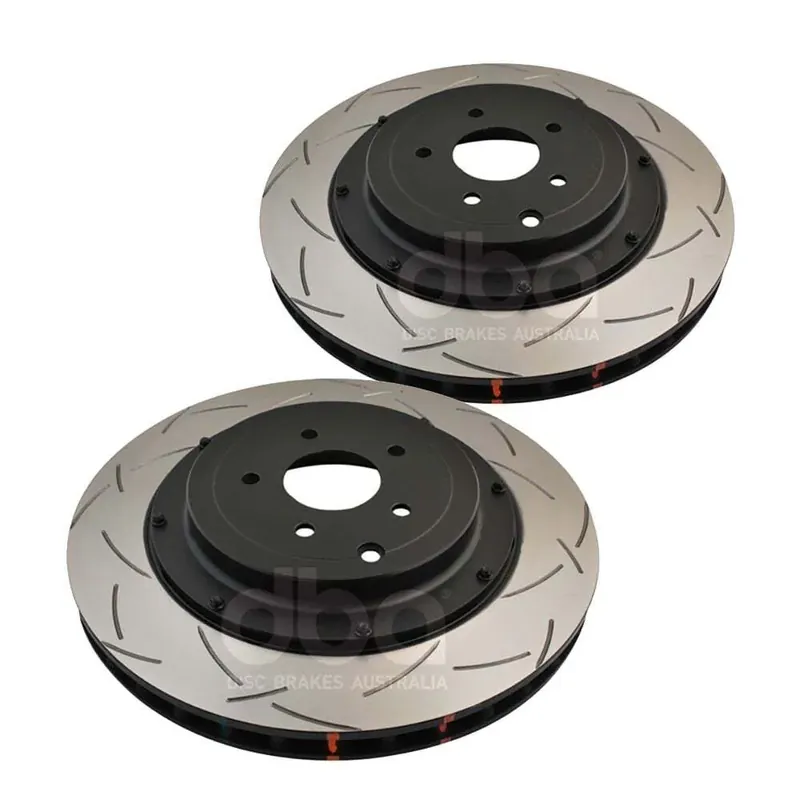 Disc Brakes Australia DBA DBA52321BLKXS 5000 Series Cross-Drilled & Slotted Brake Disc Rotor Pair Black Hat 380mm Hassle-Free Returns