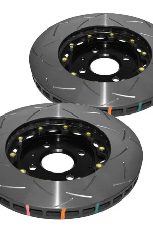 Disc Brakes Australia DBA DBA52358BLKS 5000 Series T3 Slotted Brake Disc Rotor Pair Black Hat 296mm Mega Sale